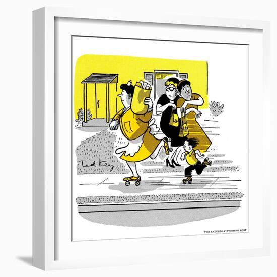 Hazel Cartoon-Ted Key-Framed Giclee Print