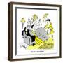 Hazel Cartoon-Ted Key-Framed Giclee Print