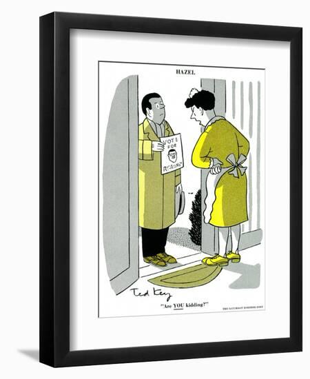 Hazel Cartoon-Ted Key-Framed Giclee Print