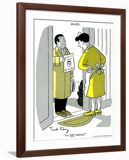 Hazel Cartoon-Ted Key-Framed Giclee Print