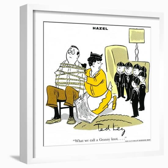 Hazel Cartoon-Ted Key-Framed Giclee Print