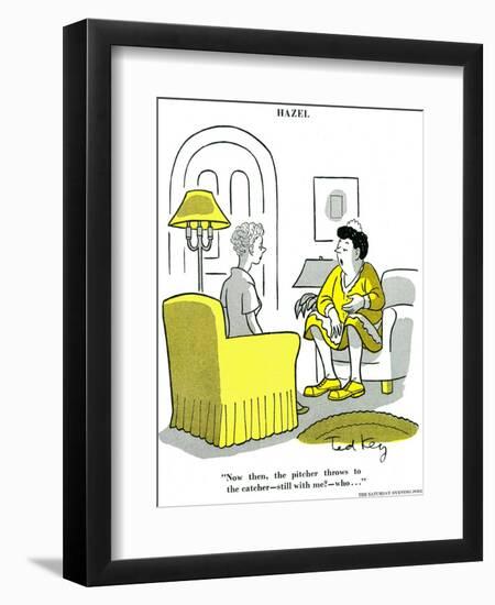 Hazel Cartoon-Ted Key-Framed Premium Giclee Print