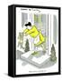 Hazel Cartoon-Ted Key-Framed Stretched Canvas