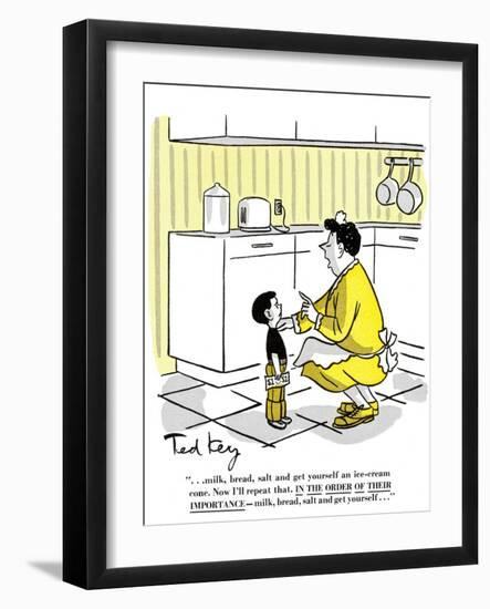 Hazel Cartoon-Ted Key-Framed Giclee Print