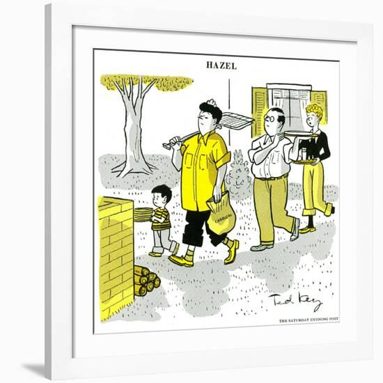 Hazel Cartoon-Ted Key-Framed Giclee Print