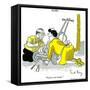 Hazel Cartoon-Ted Key-Framed Stretched Canvas