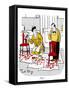 Hazel Cartoon-Ted Key-Framed Stretched Canvas