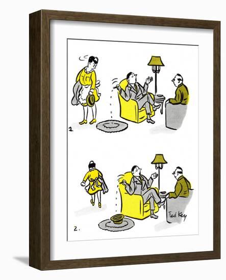 Hazel Cartoon-Ted Key-Framed Giclee Print