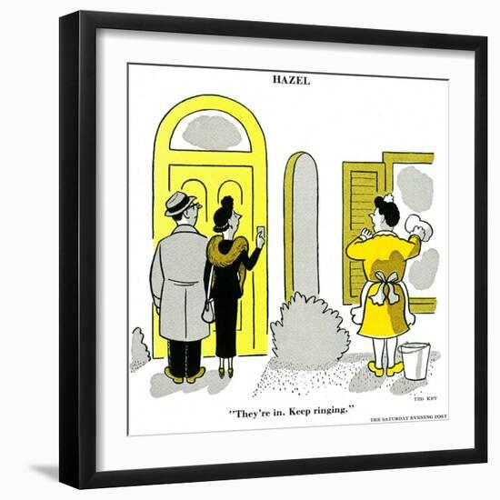 Hazel Cartoon-Ted Key-Framed Giclee Print