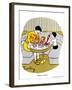 Hazel Cartoon-Ted Key-Framed Giclee Print