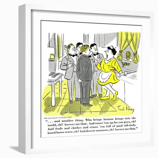 Hazel Cartoon-Ted Key-Framed Giclee Print