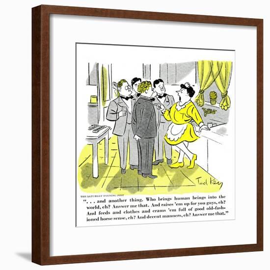 Hazel Cartoon-Ted Key-Framed Giclee Print