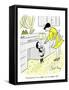 Hazel Cartoon-Ted Key-Framed Stretched Canvas