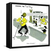 Hazel Cartoon-Ted Key-Framed Stretched Canvas