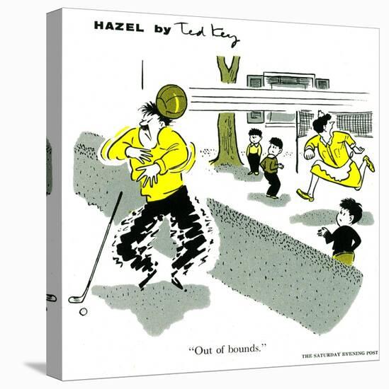 Hazel Cartoon-Ted Key-Stretched Canvas