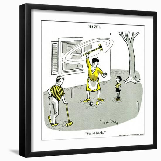 Hazel Cartoon-Ted Key-Framed Giclee Print