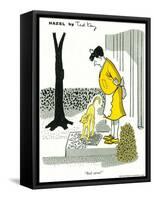 Hazel Cartoon-Ted Key-Framed Stretched Canvas