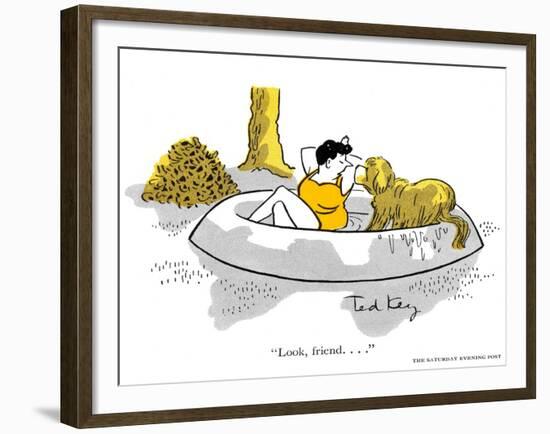 Hazel Cartoon-Ted Key-Framed Giclee Print