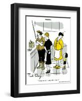 Hazel Cartoon-Ted Key-Framed Premium Giclee Print