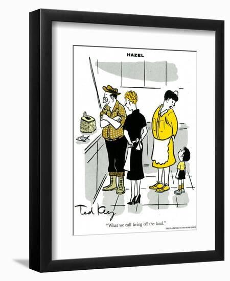 Hazel Cartoon-Ted Key-Framed Premium Giclee Print