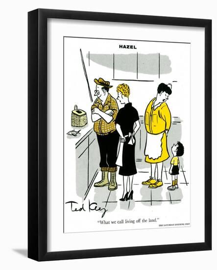 Hazel Cartoon-Ted Key-Framed Giclee Print