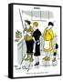 Hazel Cartoon-Ted Key-Framed Stretched Canvas