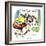 Hazel Cartoon-Ted Key-Framed Giclee Print