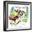 Hazel Cartoon-Ted Key-Framed Giclee Print