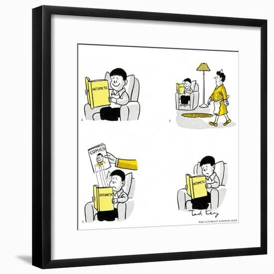 Hazel Cartoon-Ted Key-Framed Giclee Print