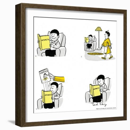 Hazel Cartoon-Ted Key-Framed Giclee Print