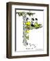 Hazel Cartoon-Ted Key-Framed Giclee Print