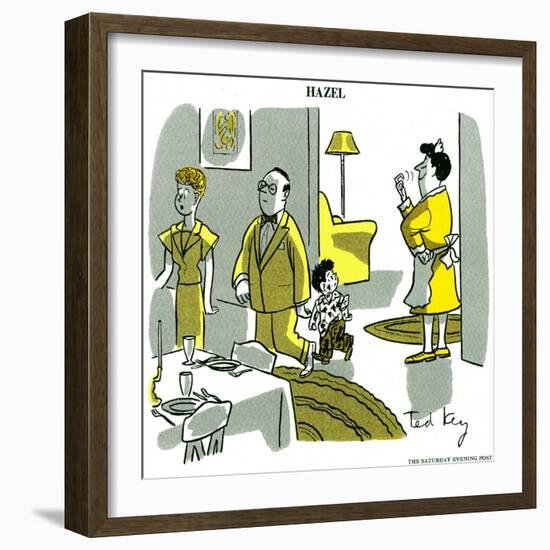 Hazel Cartoon-Ted Key-Framed Giclee Print