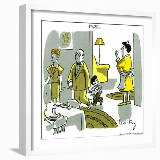 Hazel Cartoon-Ted Key-Framed Giclee Print