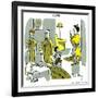 Hazel Cartoon-Ted Key-Framed Giclee Print