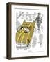 Hazel Cartoon-Ted Key-Framed Giclee Print