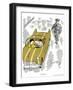 Hazel Cartoon-Ted Key-Framed Giclee Print