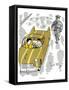 Hazel Cartoon-Ted Key-Framed Stretched Canvas