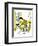 Hazel Cartoon-Ted Key-Framed Giclee Print