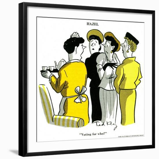 Hazel Cartoon-Ted Key-Framed Premium Giclee Print