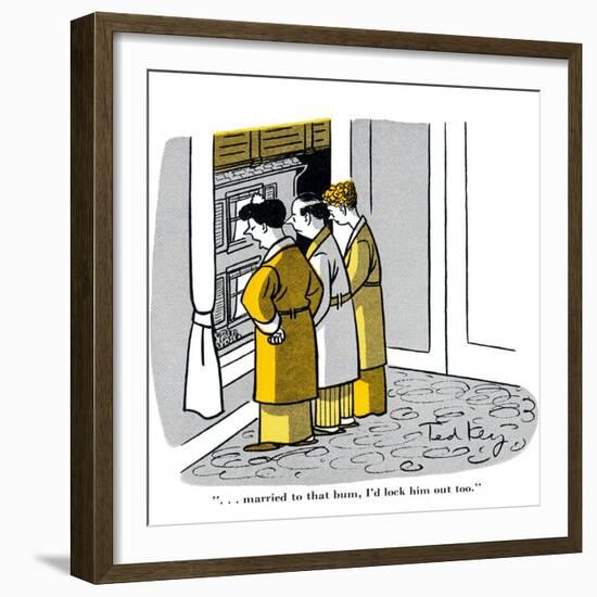 Hazel Cartoon-Ted Key-Framed Giclee Print