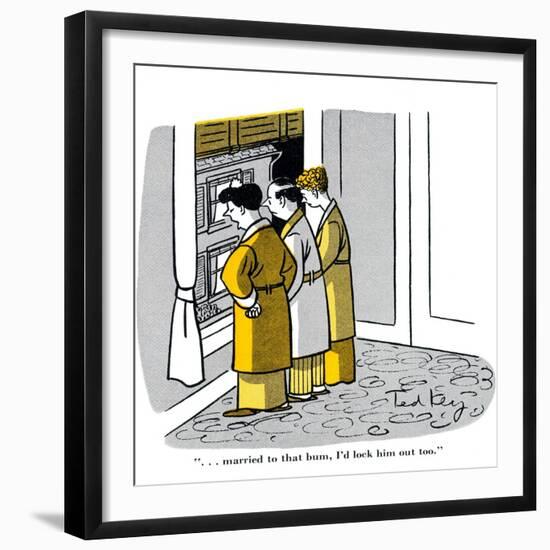 Hazel Cartoon-Ted Key-Framed Giclee Print