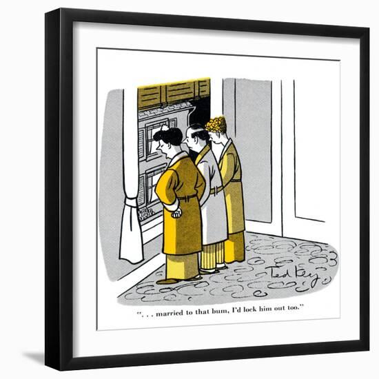 Hazel Cartoon-Ted Key-Framed Giclee Print