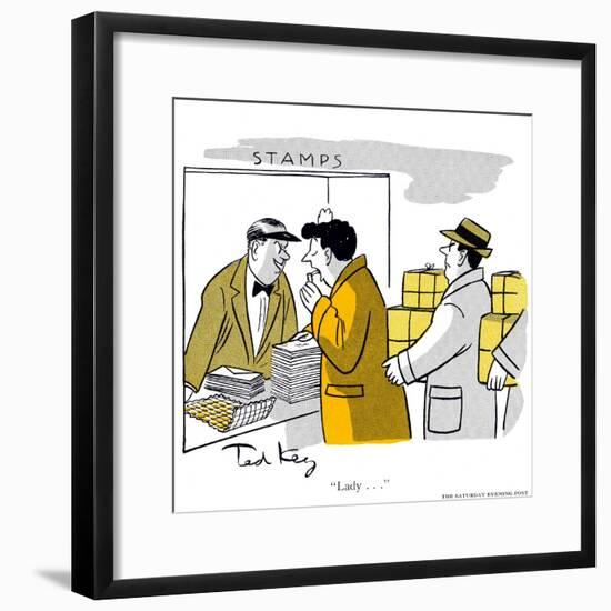 Hazel Cartoon-Ted Key-Framed Giclee Print