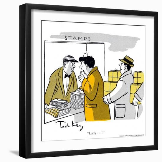 Hazel Cartoon-Ted Key-Framed Giclee Print