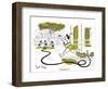 Hazel Cartoon-Ted Key-Framed Giclee Print