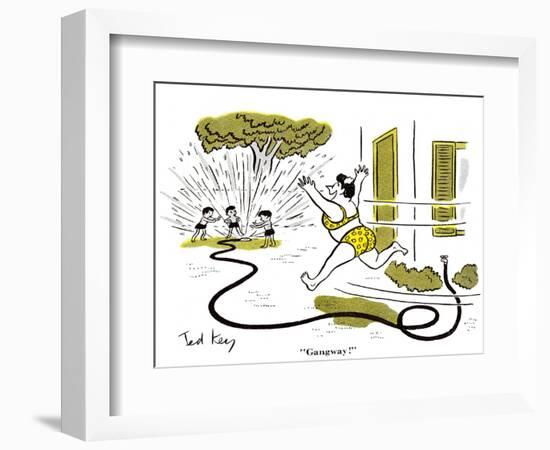 Hazel Cartoon-Ted Key-Framed Giclee Print