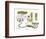 Hazel Cartoon-Ted Key-Framed Giclee Print