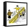 Hazel Cartoon-Ted Key-Framed Stretched Canvas