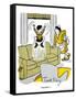 Hazel Cartoon-Ted Key-Framed Stretched Canvas