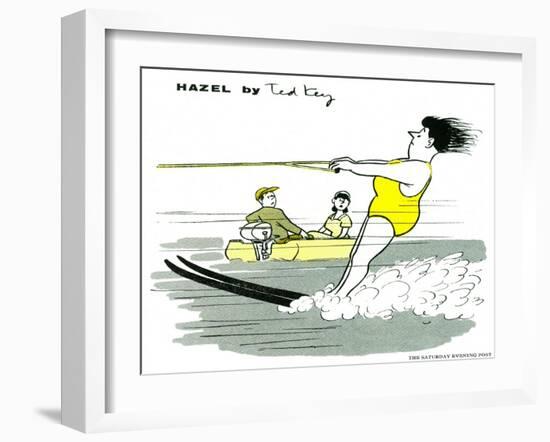 Hazel Cartoon-Ted Key-Framed Giclee Print